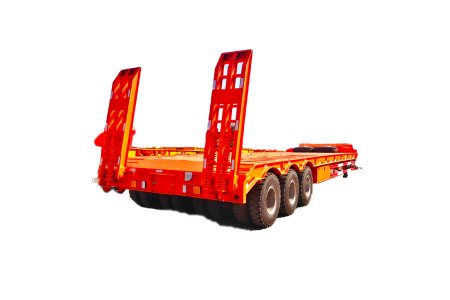3 lines 6 axles heavy duty low bed trailer