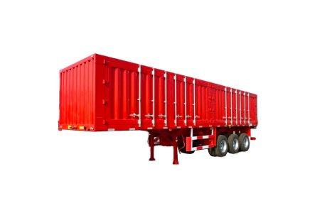 Tri-axle closed dry box trailer