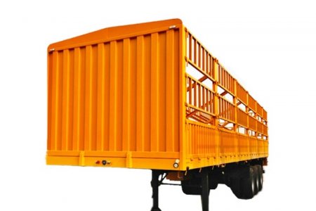 Tri-axle high fence cargo trailer